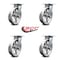 Service Caster 8 Inch Heavy Duty V Groove Semi Steel Caster Set with Roller Bearings, 4PK SCC-35S820-VGR-4 - alternate 2